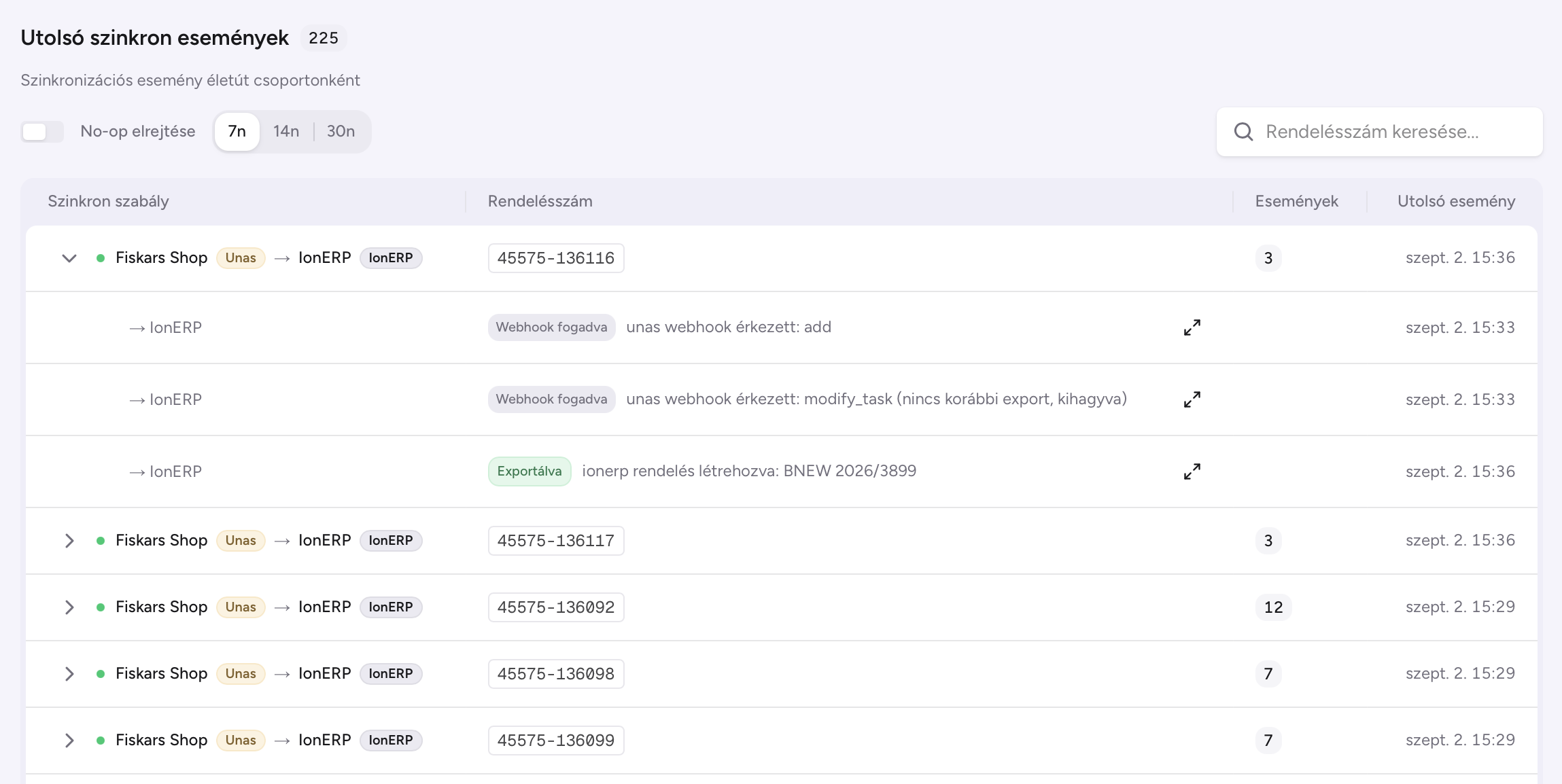 Webhook-first rendelés szinkron: azonnali reakció, 15 perces biztonsági háló